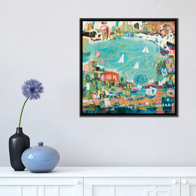 Abstrait Marina IV par Karen Fields - Impression sur toile tendue sur toile tendue avec châssis