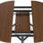 47" Extendable Round Table with Storage – Walnut Finish, Metal Frame, Seats 4-8