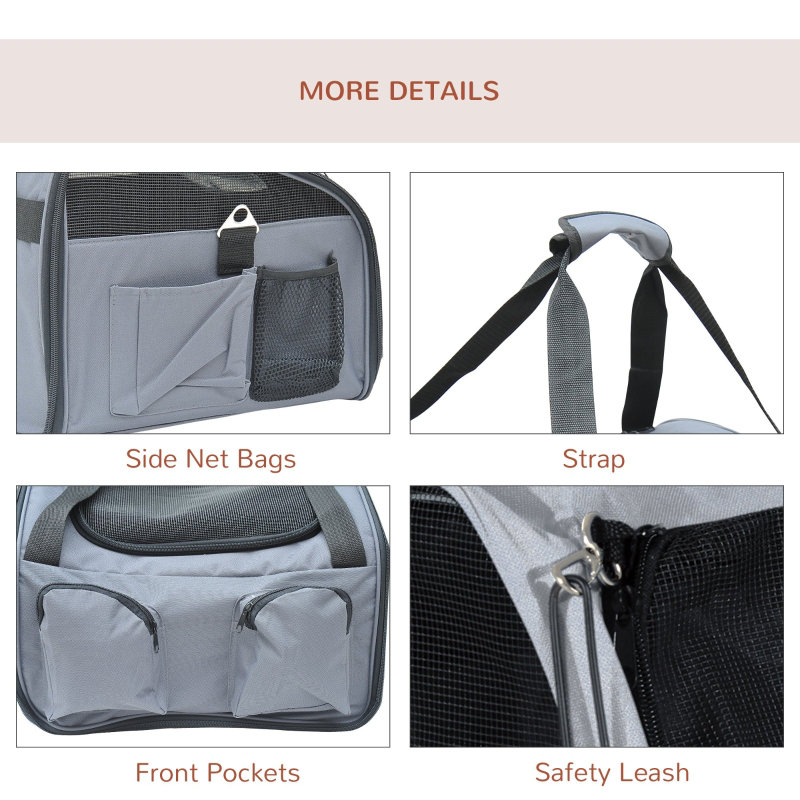 Nylon Collapsible Pet Carrier with 1 Door