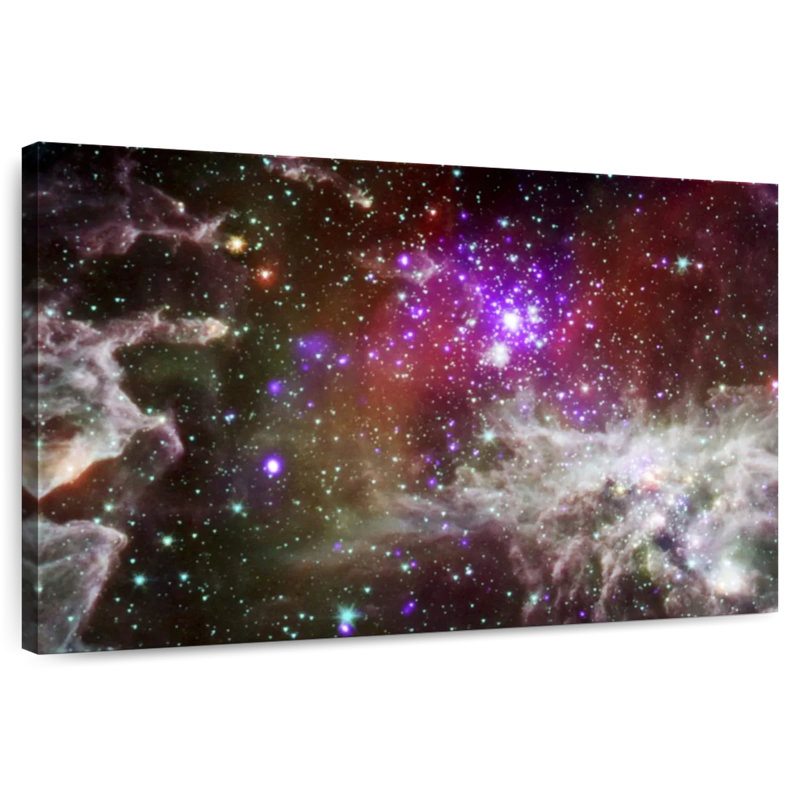 Oberle Dazzling Pacman Nebula, 32" H x 48" W