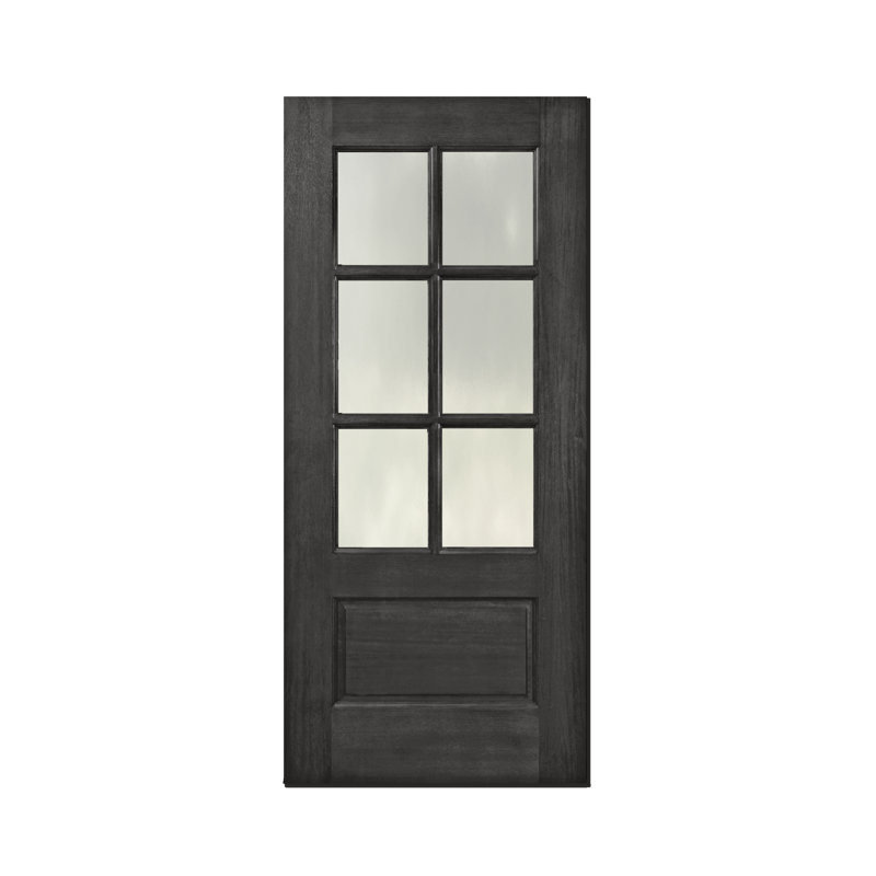 Porte d'entrée en acajou 32 Lite, S'ouvre à gauche vers l'intérieur, Brun canyon