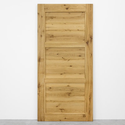 Alondria Oak with Rattan Barn Door