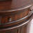 Walnut-colored Solid Wood Corner Cabinet