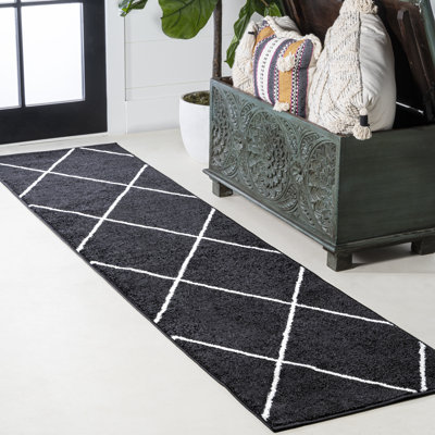 Tapis noir / blanc Birute