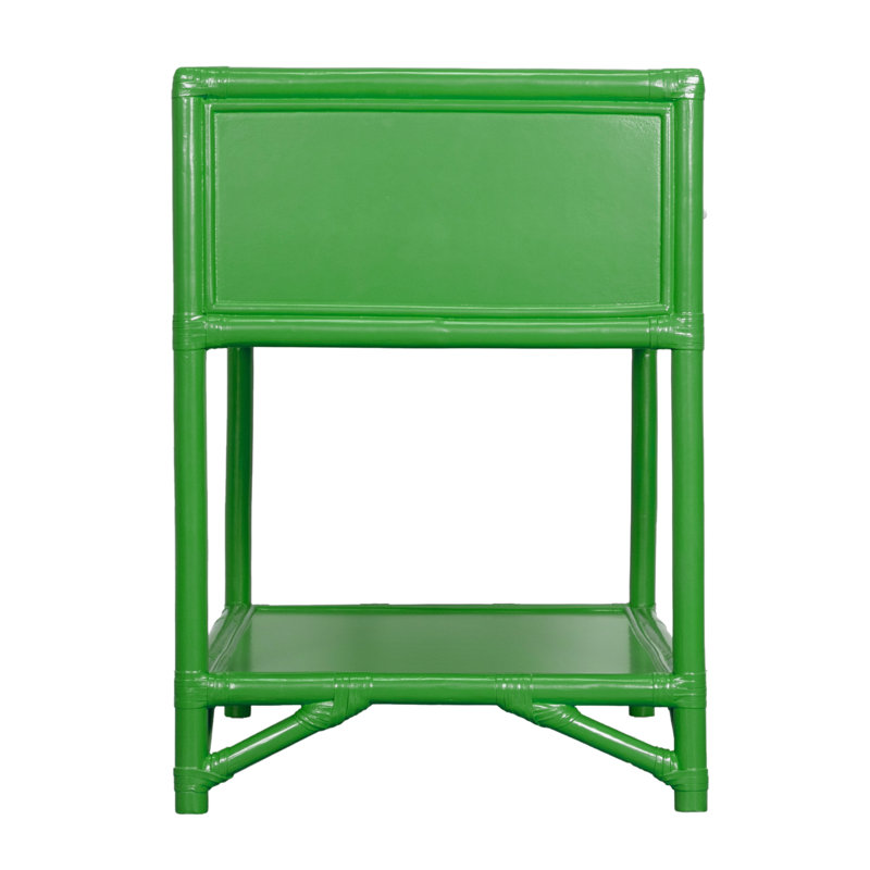 Olivia Collection 1 - Drawer Nightstand, Bright Green
