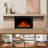 TV Stand for TVs up to 60" with Electric Fireplace with Remote Control,Adjustable Real 3d Flame Brightness-1696993923