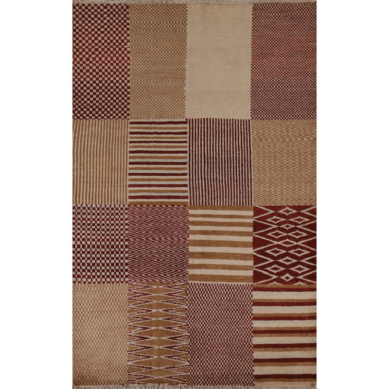 Tapis contemporain Gabbeh 4 x 6