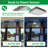 120-277v 10 Inch Led Canopy Light Fixture, 0-10v Dim, 100/80/60w Adjustable Watt And Cct 5000/4000/3500k, Bronze, 1 Pack 
