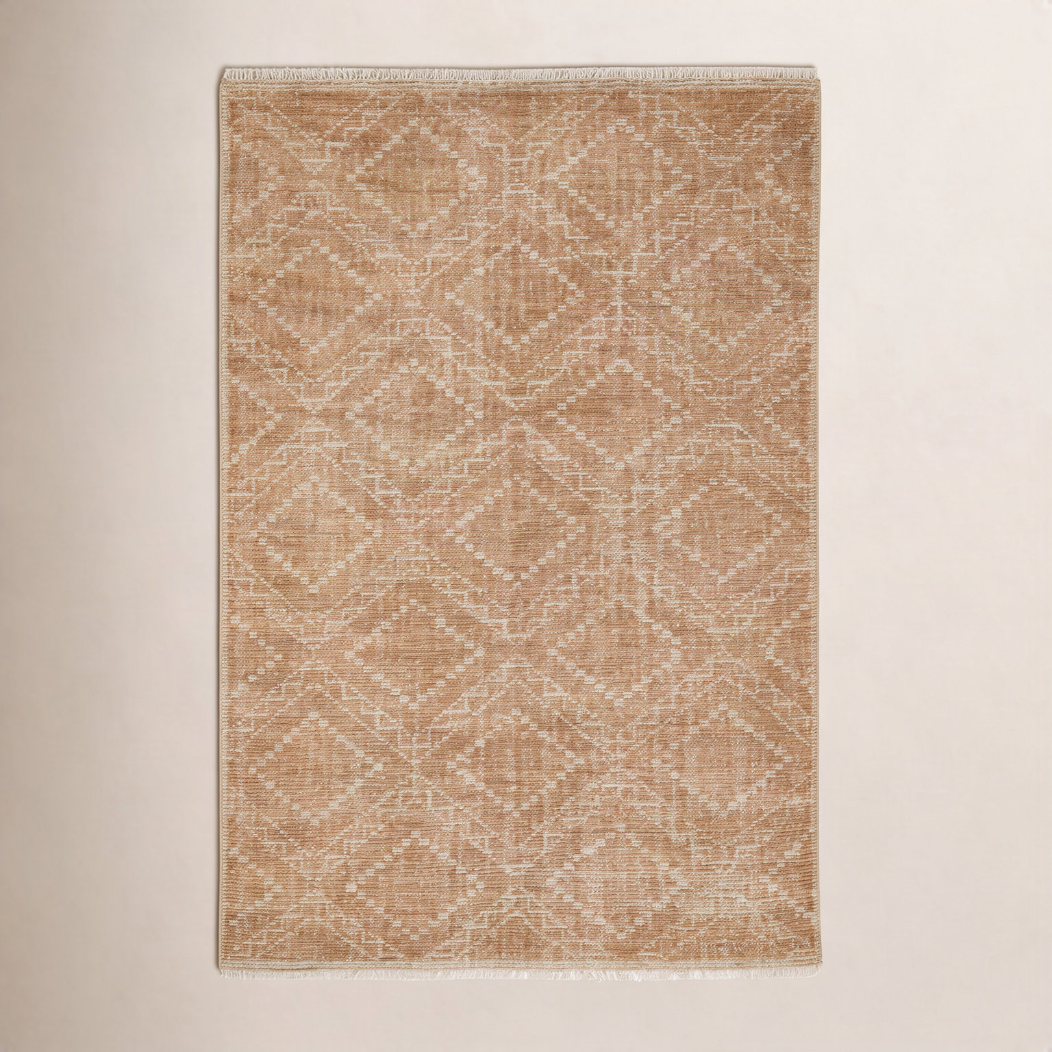 Alfreda Hand-Knotted Geometric Wool Rug, Rectangle 3' x 5'