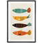 Motif de poissons océaniques formes Mid-Century moderne minimaliste chic Relax Calme coloré-102488059-102488061