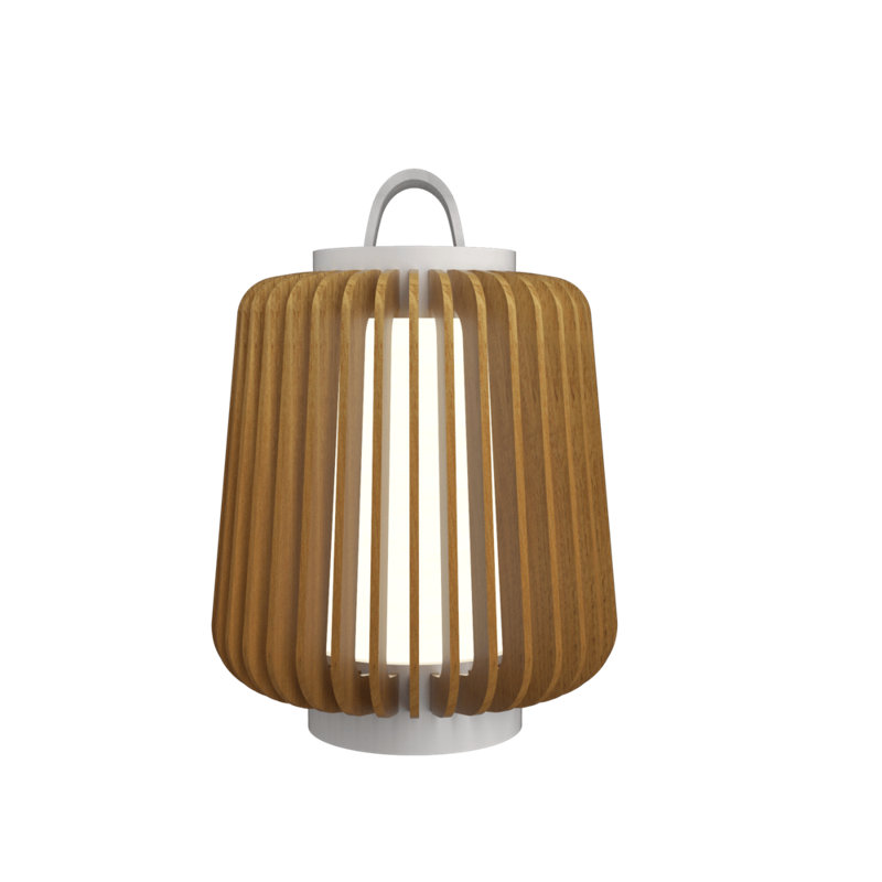 Louro Freijo Natural Wood Veneer Table Lamp