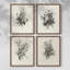 «Vintage Floral Print», impression encadrée, ensemble de 4-441298781