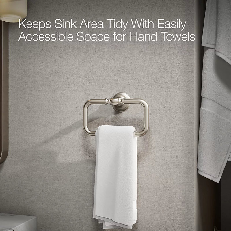 Artifacts® Towel Ring, Vibrant Brushed Nickel
