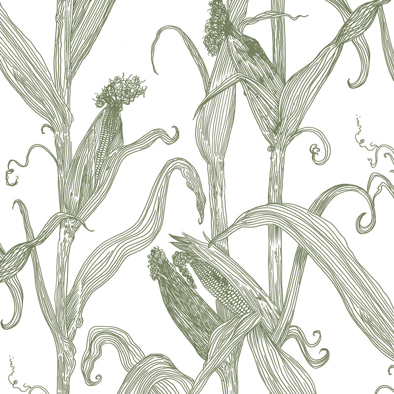 Mais, Non-Woven, Green/White