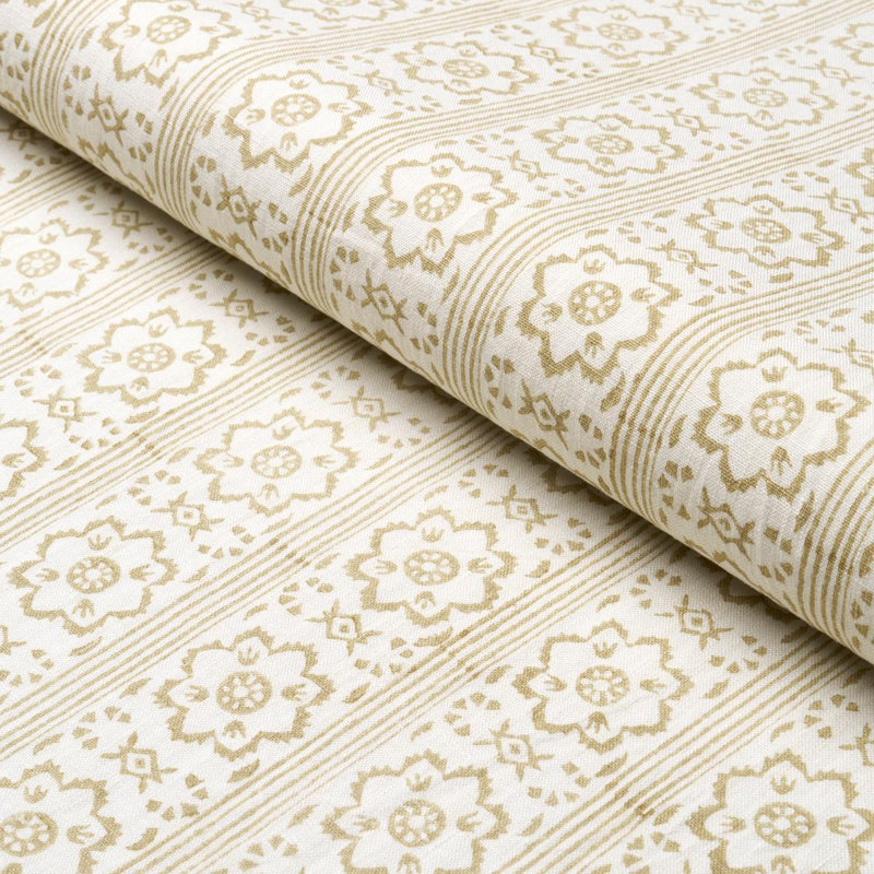 Sunda Hand Blocked Print Fabric, Neutral