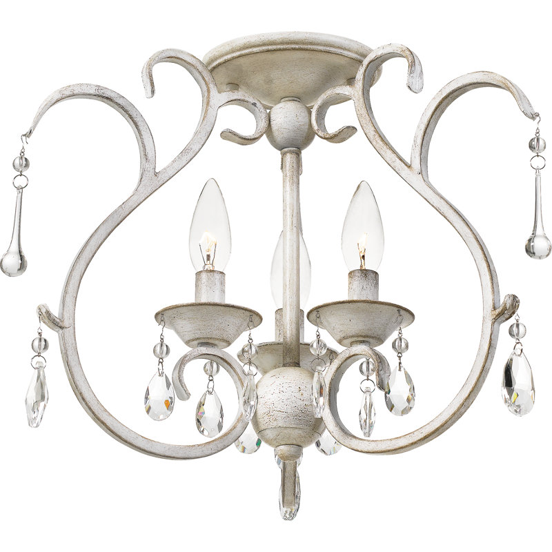 Lustre géométrique à style bougie 3 lumières Carswell
