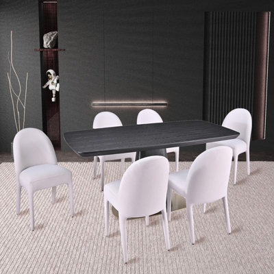 Ensemble de salle à manger Ryaan, noir / beige
