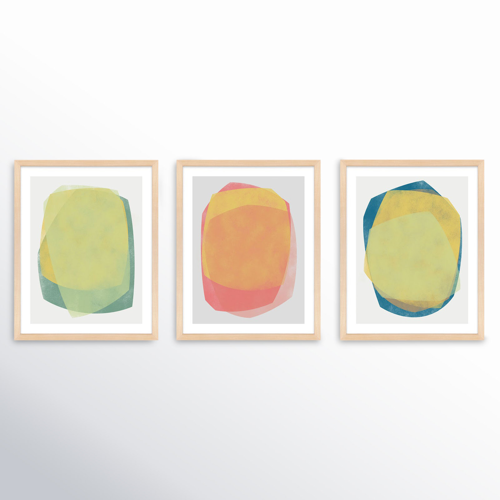 Eclipse 1-3 by Jacques Pilon, 20" H x 48" W, Maple