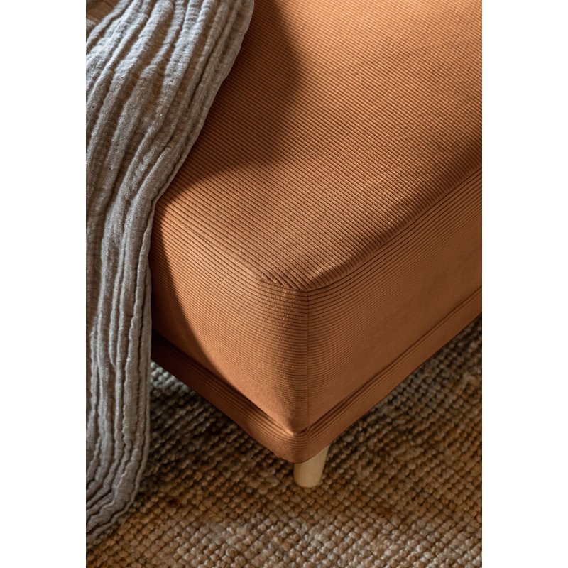 Lazy Lukka 8 Seater Sofa Bed, Orange, Left Hand Facing