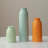 10.4 Inches Tall Decorative Ceramic Vase Set, 3 Pieces, Nordic Modern Boho Style, For Home Decor-1928440430
