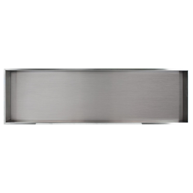 Stainless Steel Shower Caddy, 14" H x 3.75" W x 46.5" D