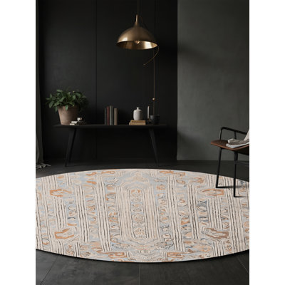 Machine Washable Beige Area Rug