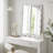 Wavy Rectangle Solid Wood Frame Mirror-896542056