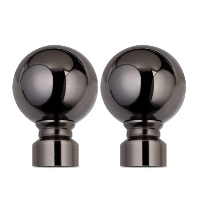 Heavy-Duty Adjustable Curtain Pole with Finials