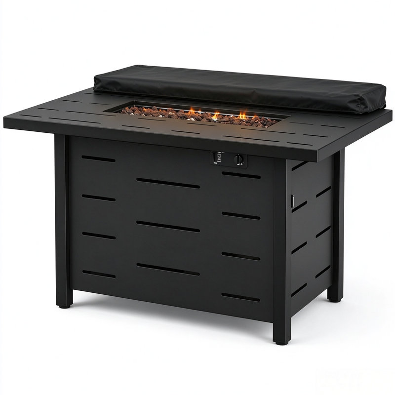 Round Natural Gas Outdoor Fireplace