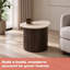 Pedestal Irregular Side Table