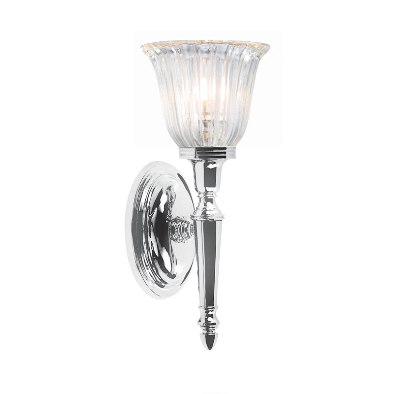 Dryden 1 Light Bath Sconce, Polished Chrome