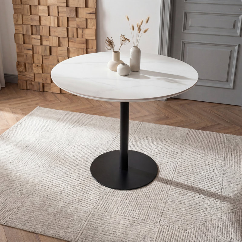 90 cm Dining Table, Black