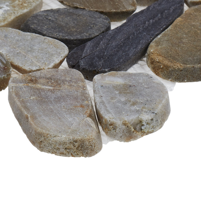 Pebble 13" x 13" Natural Stone Mosaic Wall & Floor Tile