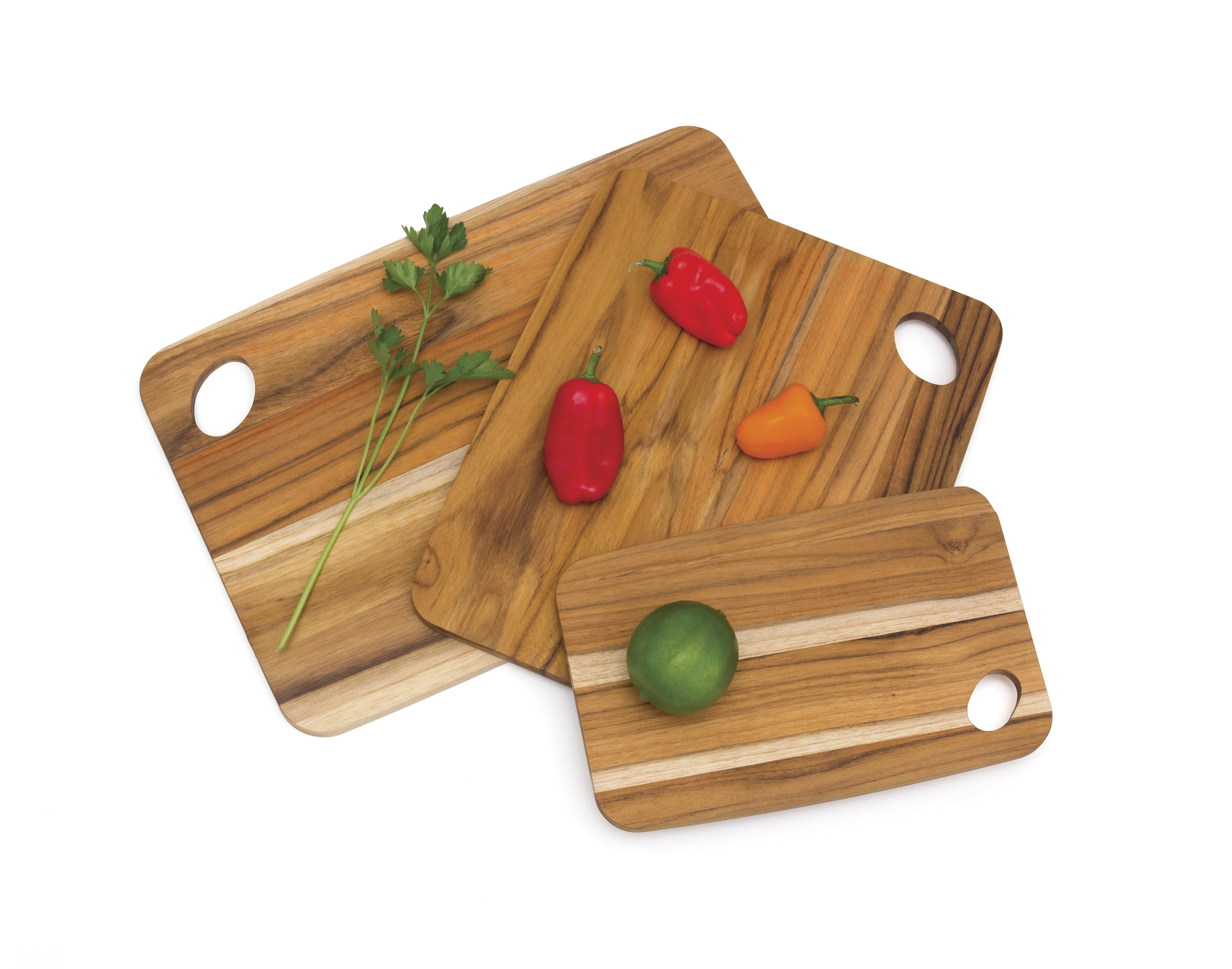 Lipper International Teak Cutting Boards, Set Of 3 | Wayfair