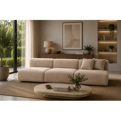 3 Seater Velvet Sofa