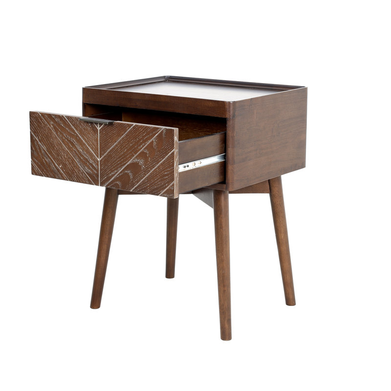 Table de chevet Loki Mid Century Modern, Espresso