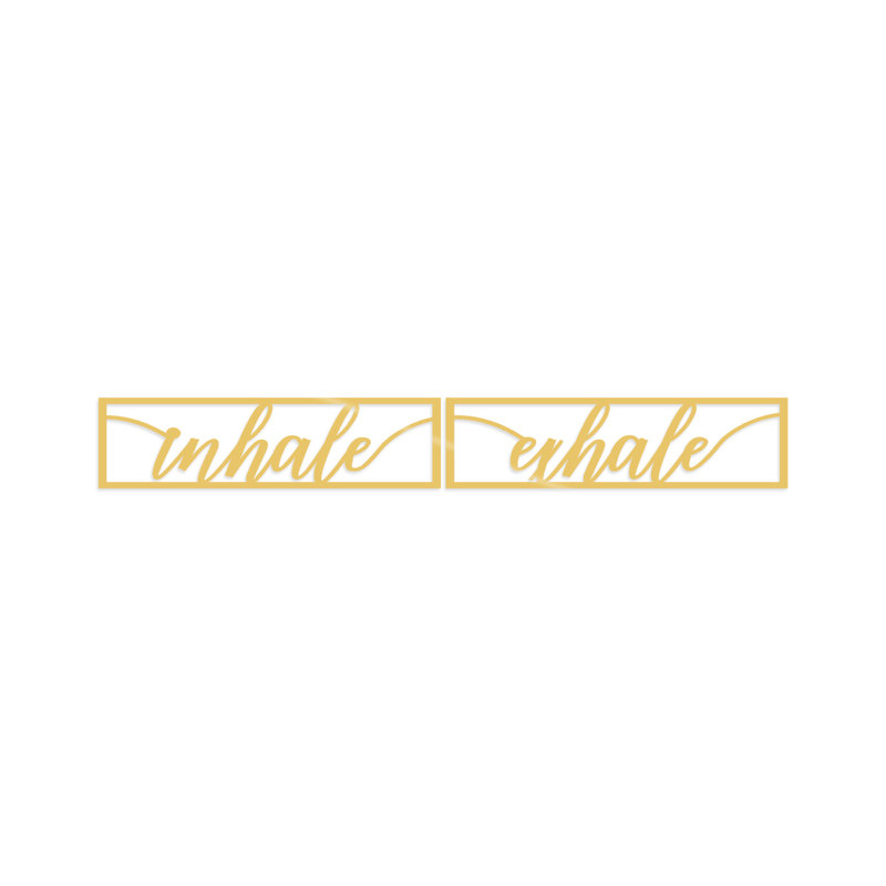 Wall Decor on Metal, Gold