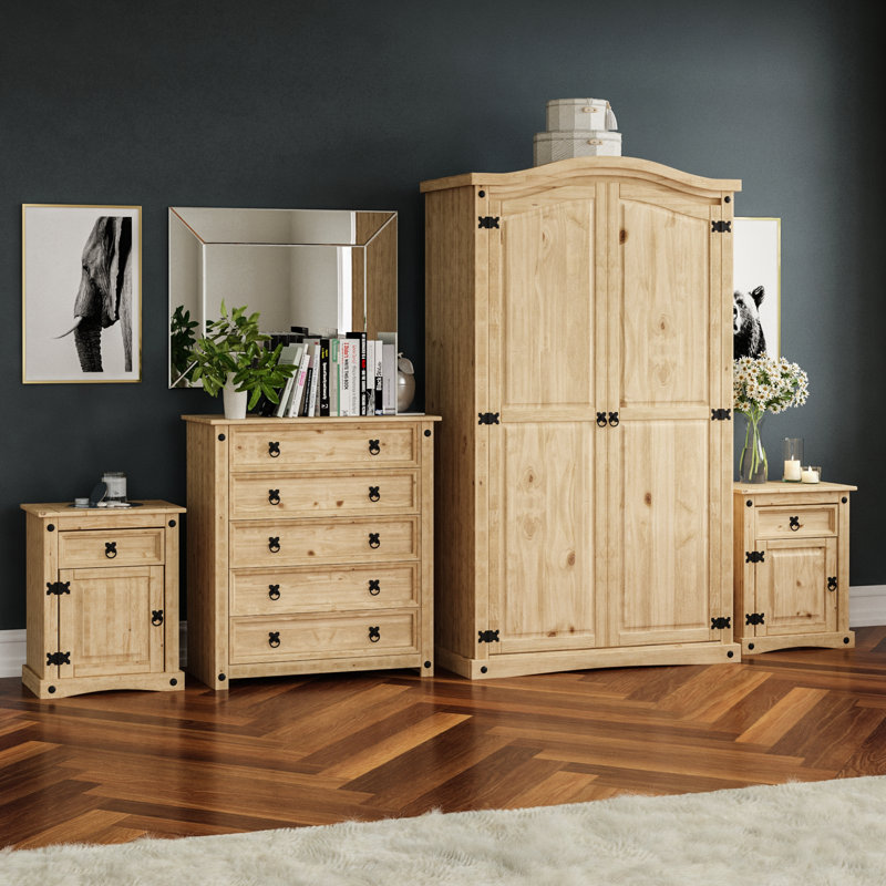 Harold Solid Wood Piece Bedroom Set