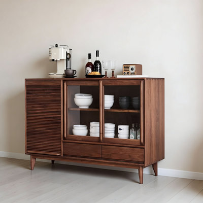 Buffet de rangement multifonctionnel en bois massif
