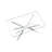 39.37-Inch Rectangular Clear Tempered Glass Coffee Table