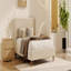 Lit plateforme tapissier sans sommier