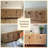 Modern Burlywood Solid Wood Sideboard