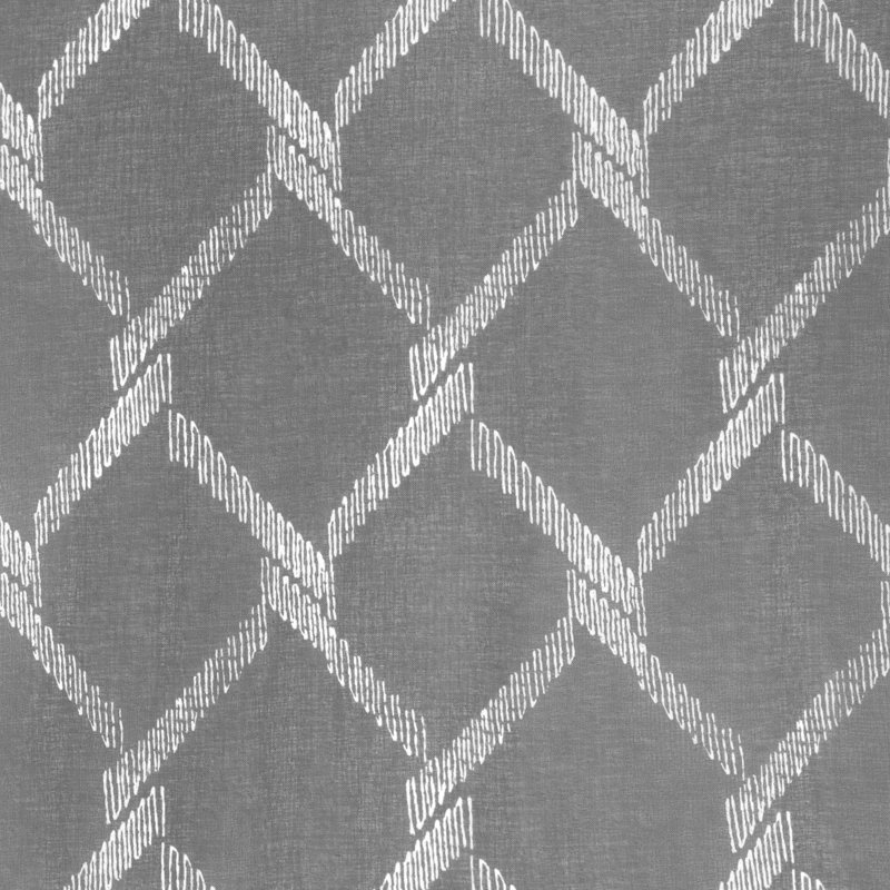 Paire de rideaux à passe-tringle Bombay, Argent, L 52 po x L 84 po