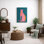Lumineux animaux BCBG IDÉE4WALL, reproduction d'art sur toile encadrée, décoration à pois rose orange, jungle, guépard, nature sauvage, dessins, Pop Art, bohème chic pour le salon, la chambre à coucher, le bureau, encadré sur toile
