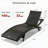 Elegant Outdoor Wicker Chaise Lounge Set Of 2, With Adjustable Backrest, Rolling Wheels, And Pull-Out Side Table For Poolside Relaxation-1463715732