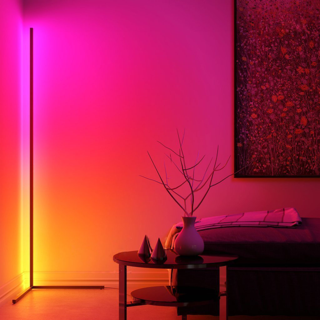 55 Modern Color Changing Corner Lamp With Remote
