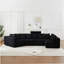Boneless Extra-Large L-Shaped Modular Deep-Seat Sectional Sofa With Recliner And Pillows, No Assembly Needed.-1421782770