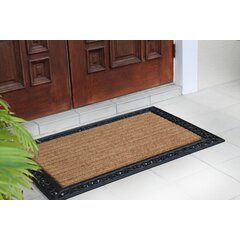 Monogram Printed Coir Fiber Doormat 18x28 Non-Slip Rug, Durable Outdoor /  Indoor Mat, Entryway, Front Door, Porch, Patio, Welcome Mat, Letter D 
