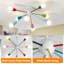 Lustre coloré 8 lumières, lustre moderne Spoutnik, luminaire pour enfants avec lumières multicolores arc-en-ciel amusantes-1140261106-1140261107