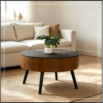 Ritter sculpté rond avec espace de rangement